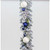 180cm Flock Pine/Ball Grlnd Blue/W