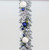 180cm Flock Pine/Ball Grlnd Blue/W