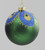 80mm Peacock Bauble Green/Blue