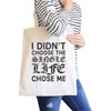 Single Life Chose Me Natural Tote Bag Funny Quote Gifts For Singles