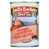 Santa Barbara Pitted Olives - Large Black - Case Of 12 - 5.75 Oz.