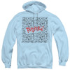 Pictureka/line Work-adult Pull-over Hoodie-light Blue