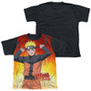 Naruto/naruto-s/s Youth White Front Black Back  -white