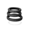 Xact Fit Silicone Rings #14 #17 #20 Black - CR-91B
