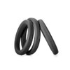 Xact Fit Silicone Rings #14 #17 #20 Black - CR-91B