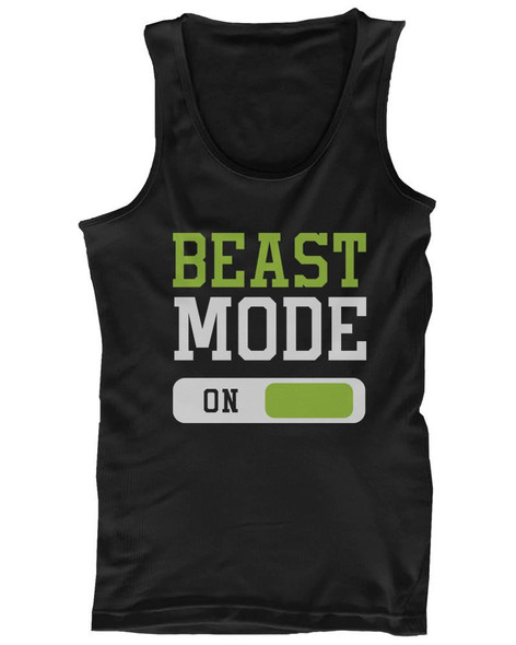 Beast Mode Men's Workout Tanktop Work Out Tank Top Fitness Clothe Gym Shirt