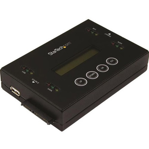 StarTech.com Drive Duplicator and Eraser for USB Flash Drives & 2.5 / 3.5" SATA SSDs/HDDs - 1:1 duplication plus cross-interface - Standalone