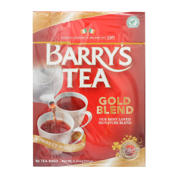 Barry's Tea - Irish Tea - Gold Blend - Case Of 6 - 80 Bags
