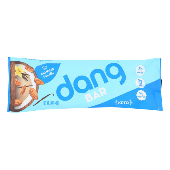 Dang - Bar - Almond Vanilla - Case Of 12 - 1.4 Oz.