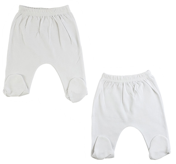 White Closed Toe Pants - 2 Pack - BLTCS_0537L