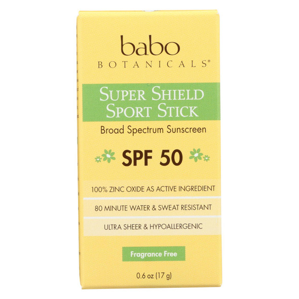 Babo Botanicals - Sunscreen - Fragrance Free - 1 Each - .6 Fl Oz.