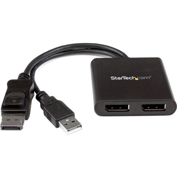 StarTech.com DisplayPort to DisplayPort Multi Monitor Splitter - 2-Port MST Hub - DP 1.2 to 2x DP MST Hub