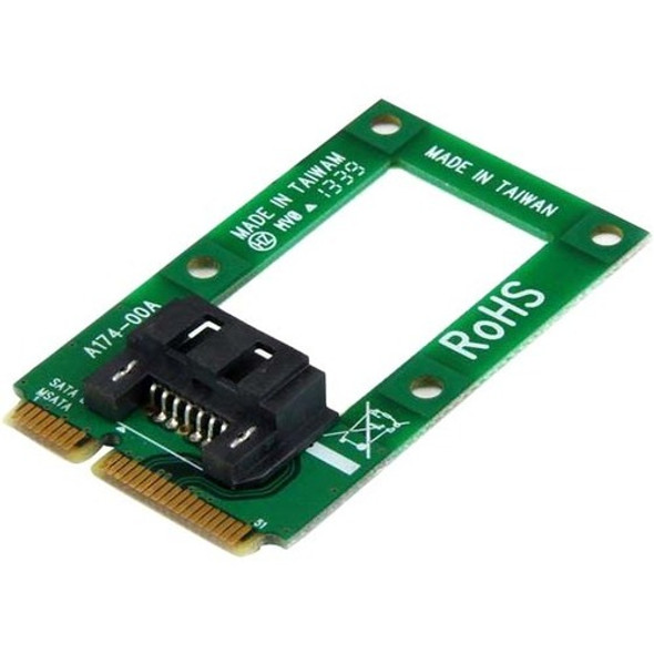StarTech.com mSATA to SATA HDD / SSD Adapter - Mini SATA to SATA Converter Card