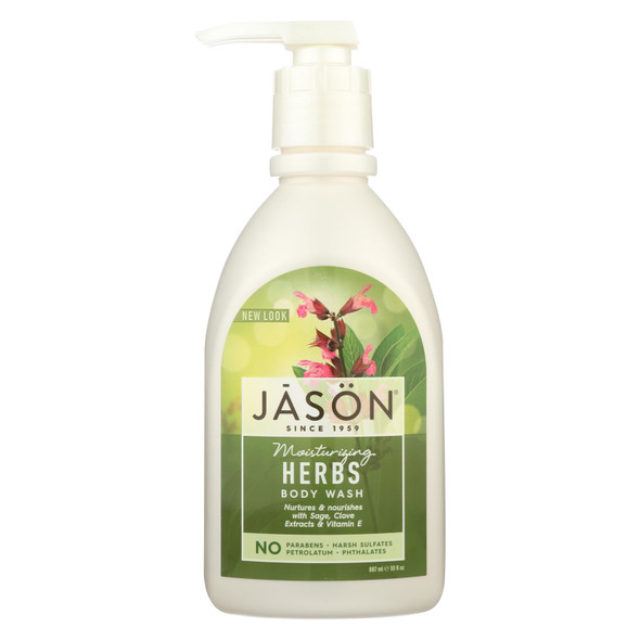 Jason Pure Natural Body Wash Moisturizing Herbs - 30 Fl Oz