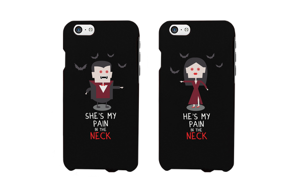 Pain in the Neck Vampire Couple Matching Phone Cases (Set)
