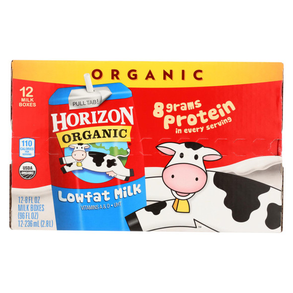 Horizon Organic Dairy Organic Low Fat 1 % Milk - Aseptic - 12/8 Fl Oz