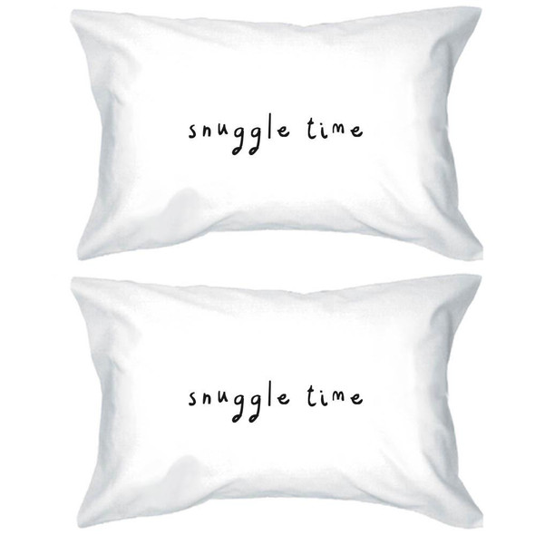 Bold Statement Pillowcases 300T Count Standard Size 20 x 31  Snuggle Time