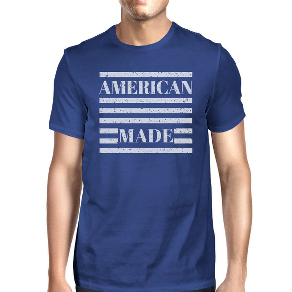 American Made Mens Unique Independence Day Design T-Shirt For Men