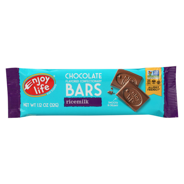 Enjoy Life - Chocolate Bar - Boom Choco Boom - Ricemilk Chocolate - Dairy Free - 1.12 Oz - Case Of 24