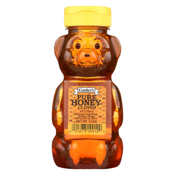 Gunter Pure Clover Honey - Case Of 12 - 12 Oz. - HG0822288