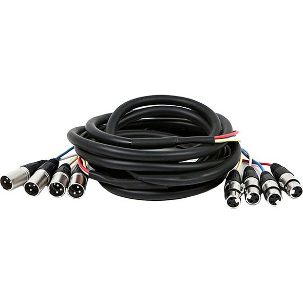 Monoprice 15ft 4-Channel XLR Male to XLR Female Snake Cable