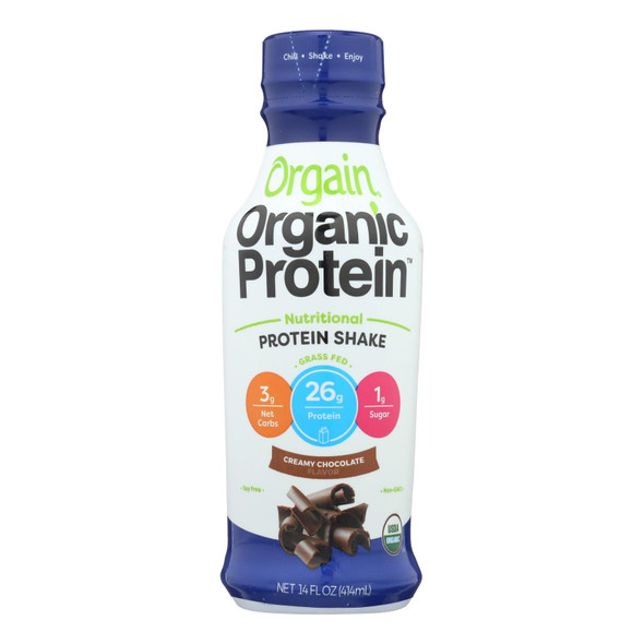 Orgain Creamy Chocolate Nutritional Protein Shake - Case Of 12 - 14 Fz