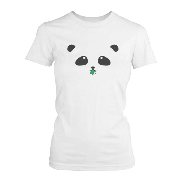 Panda Eating Four Leaf Clover Women's Shirt St. Patrick's Day T-shirt