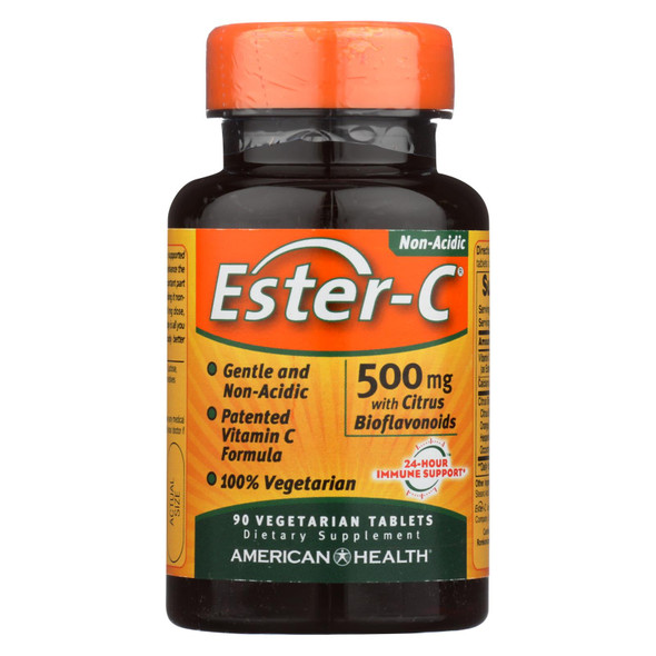 American Health - Ester-c With Citrus Bioflavonoids - 500 Mg - 90 Vegetarian Tablets