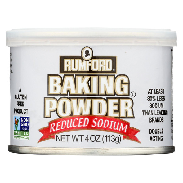 Rumford Baking Powder - Reduced Sodium - Case Of 24 - 4 Oz.