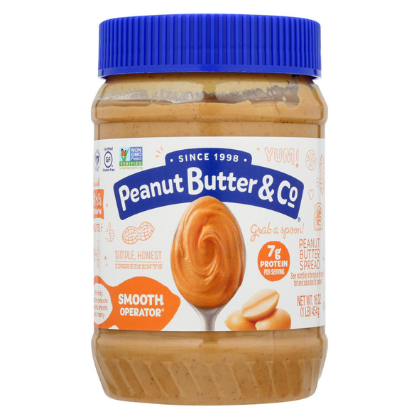 Peanut Butter And Co Peanut Butter - Smooth Operator - Case Of 6 - 16 Oz.