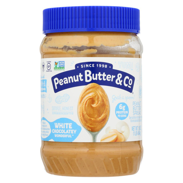 Peanut Butter And Co Peanut Butter - White Chocolate Wonderful - Case Of 6 - 16 Oz.