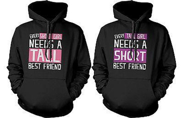 BFF Accessories BFF Pullover Hoodies for Tall and Short Best Friends - 3PFHD002 MM WM