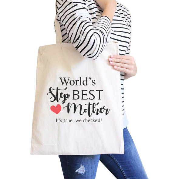 World's Best Stepmother Unique Design Canvas Bag Gifts For Stepmoms