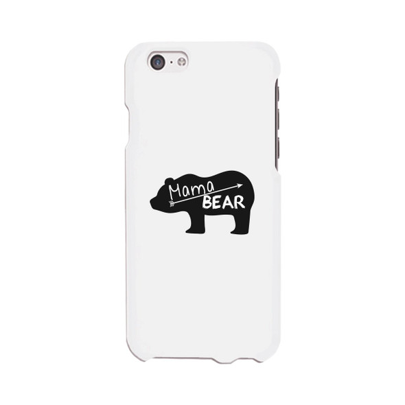 Mama Bear White Phone Case Unique Design Gifts For Baby Shower