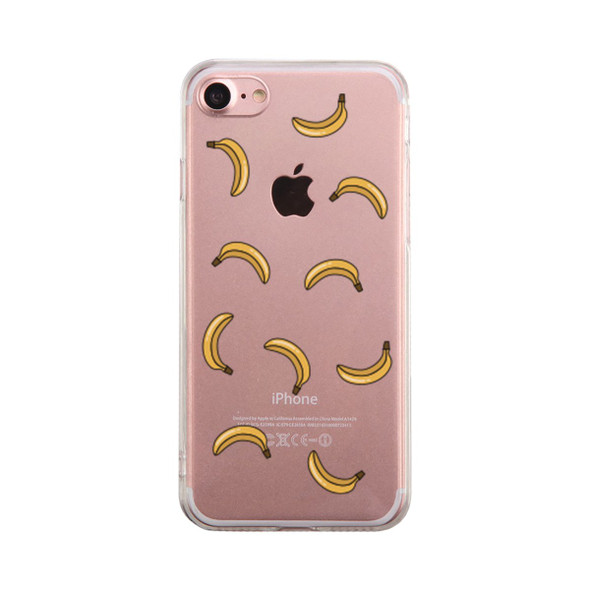 Banana Pattern Phone Case Cute Clear Phonecase