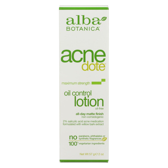 Alba Botanica - Natural Acnedote Oil Control Lotion - 2 Fl Oz