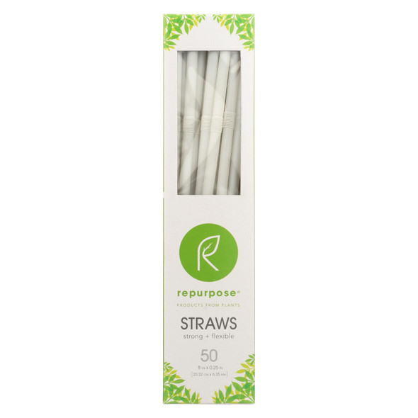 Repurpose Compostable Straws - Case Of 20 - 50 Count