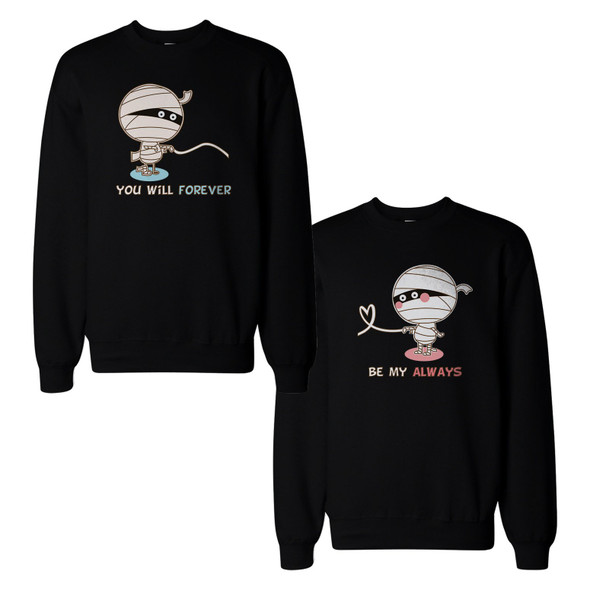 Mummies Couple Sweatshirts Cute Halloween Matching Sweat Shirts - 3PSS068 MXS WXS