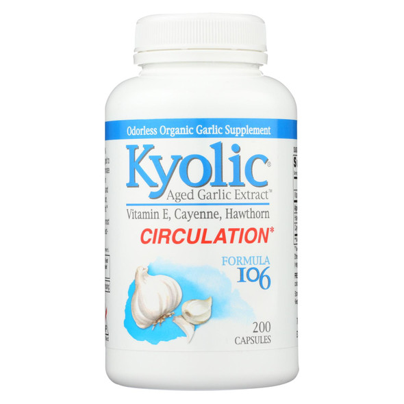 Kyolic - Aged Garlic Extract Healthy Heart Formula 106 - 200 Capsules