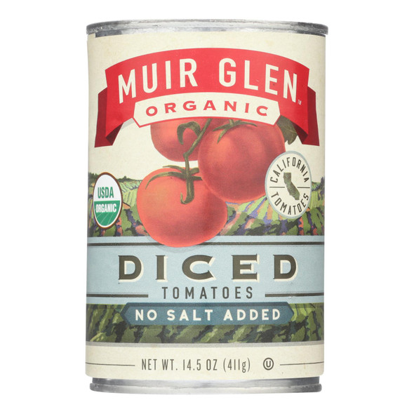 Muir Glen Diced Tomatoes - Tomato - Case Of 12 - 14.5 Oz. - HG0404343