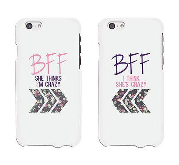 BFF Floral Arrow Cute BFF Matching Phone Cases For Best Friends Gift - 3PFAS015 MI7 WI7