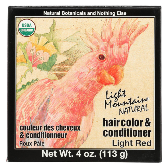 Light Mountain Hair Color - Light Red - Case Of 1 - 4 Oz.