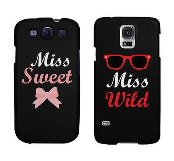Miss Sweet And Wild Bow And Sunglasses Cute BFF Matching Phone Cases - 3PFAS006 MGS6 WGS6