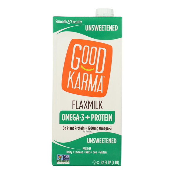 Good Karma Flax Milk - Protein - Vanilla - Case Of 6 - 32 Fl Oz - HG2204592