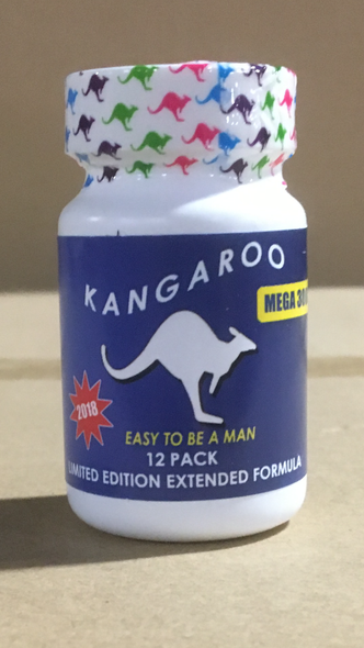 Kangaroo For Him Mega 3000 Blue Bottle 12 Pc