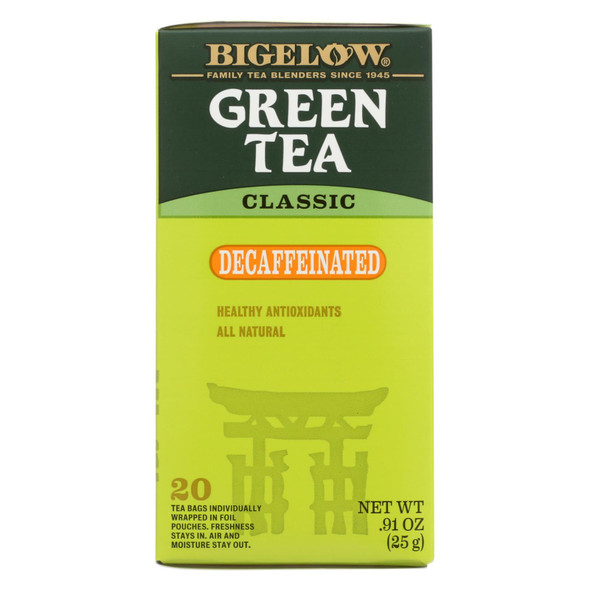 Bigelow Tea Decaf Green Tea - Case Of 6 - 20 Bag