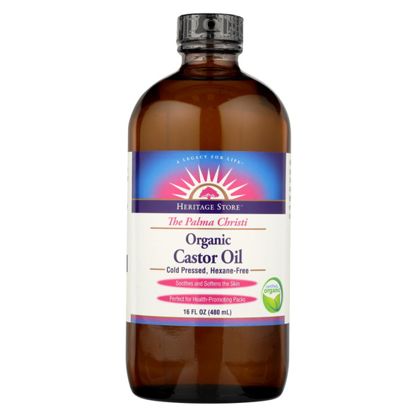 Heritage Store Herit Castor Oil - 16 Fl Oz