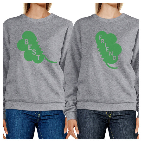 Best Friend Clover Funny Matching Sweatshirt For St Patricks Day - 3PFSS029HG MS WS