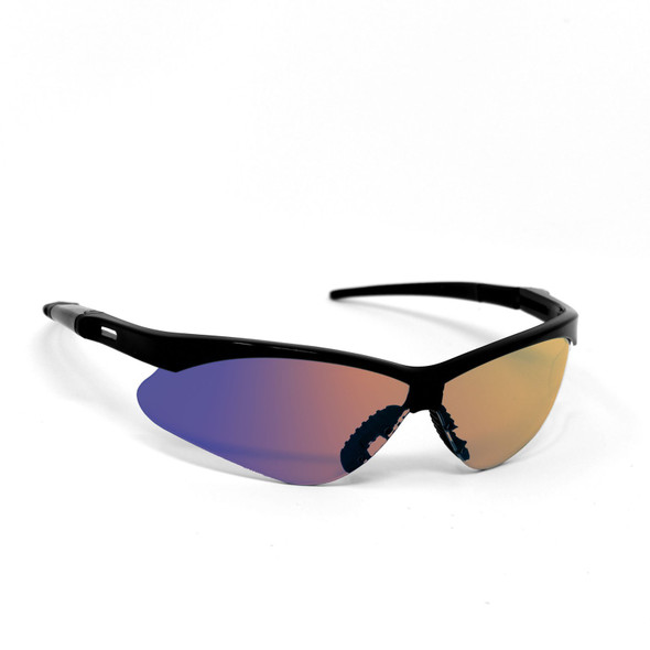 OPTIC MAX Blue Mirror Lens With Black Frame