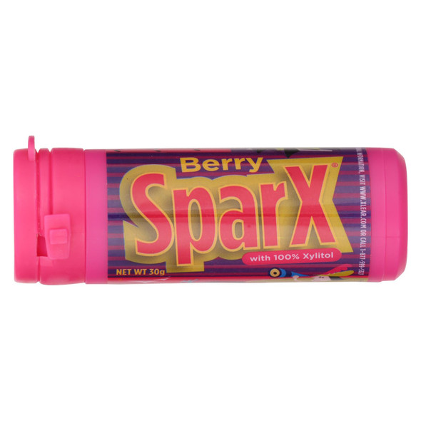 Sparx Candies - Berry - Xylitol - Case Of 6 - 30 Grm